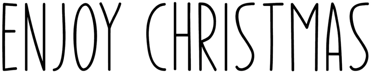 Enjoy Christmas Font 1
