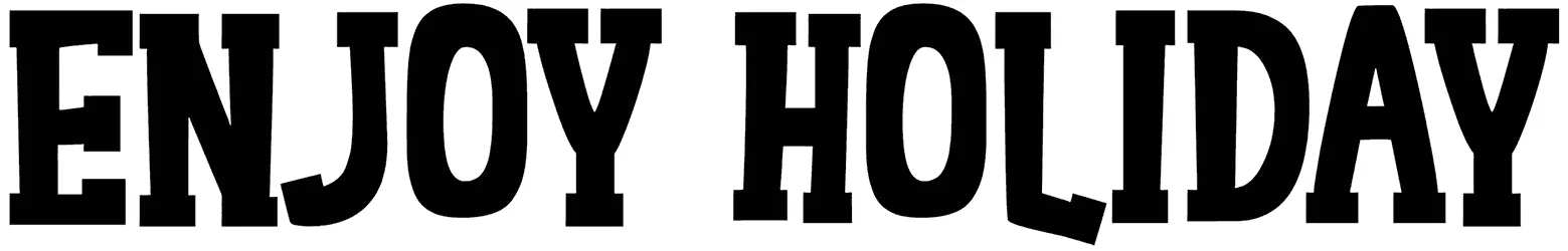 Enjoy Holiday Font 1