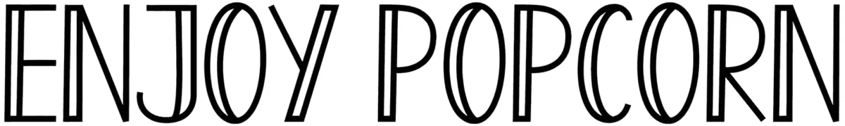 Enjoy Popcorn Font 1