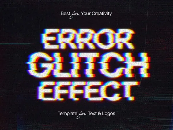Error Glitch Text Effect 1