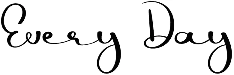 Every Day Font 1