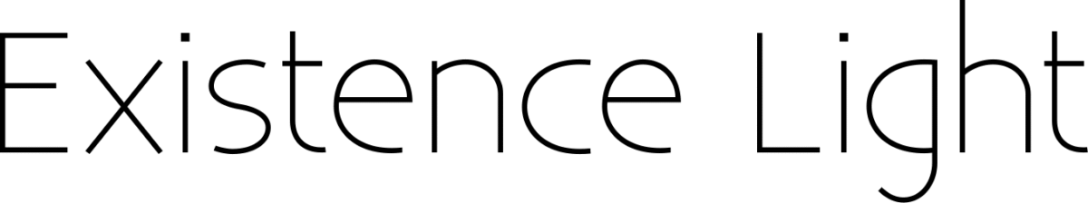 Existence Light Font 1