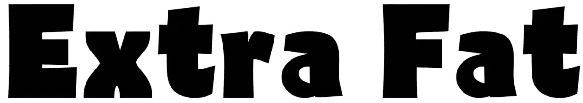 Extra Fat Font 1