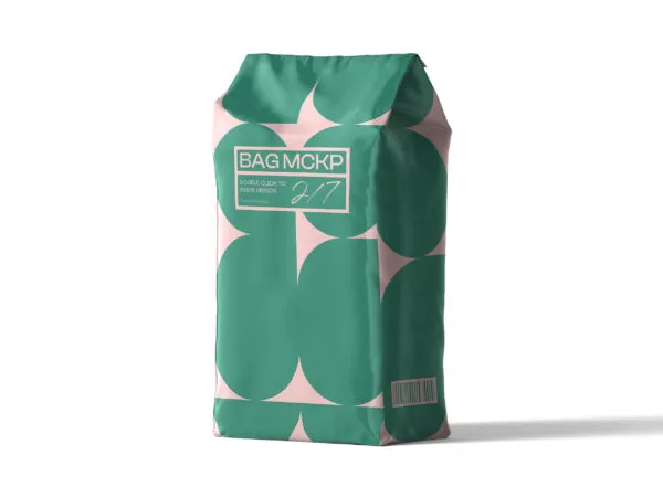 Fabric Food Bag Mockup Standing 1
