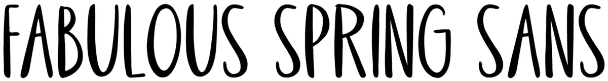 Fabulous Spring Sans Font 1