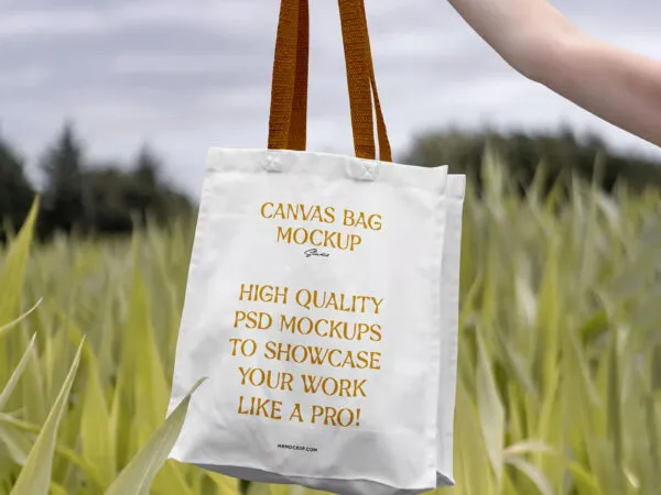 Facing Show of Cotton Bag Mockup 1