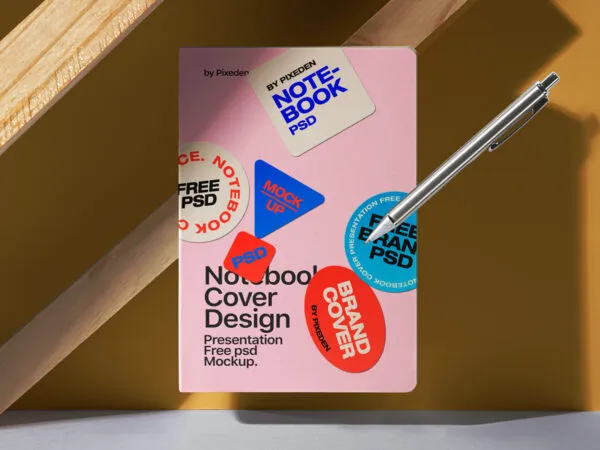 Facing Showcase of Cover Notebook Mockup 1