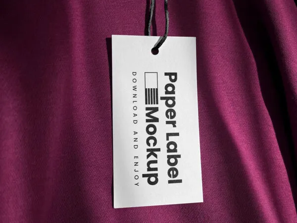 Facing Showcase of Label Mockup on a Hoodie 1