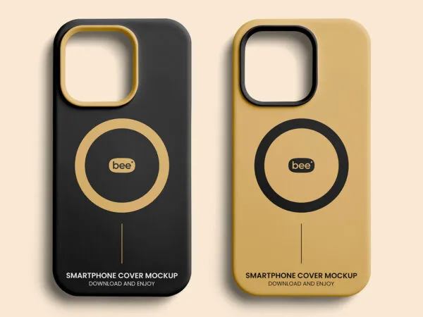 Facing Sight of 2 iPhone Pro Cases Mockup 1