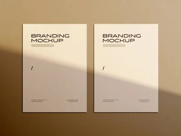 Facing Sight of Branding Letterhead Mockup 1