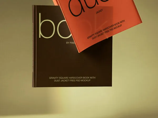 Facing Sight of Gravity Branding Square Book Mockup 1