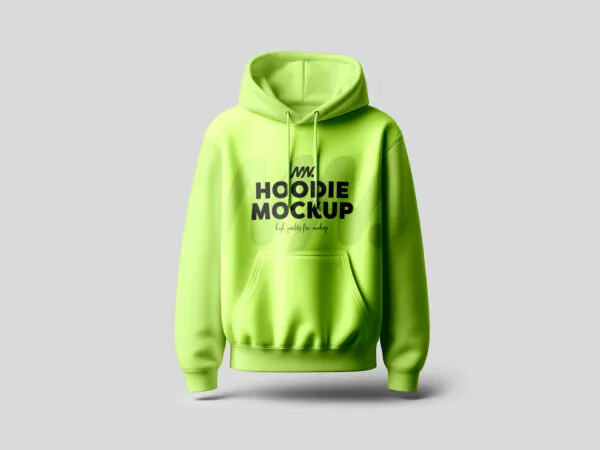 Facing Sight of Hoodie Mockup 1