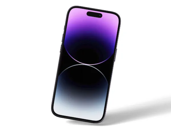 Facing Sight of iPhone 14 Pro Mockup 1