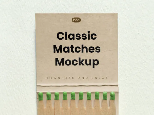 Facing View of Classic Matches Mockup 1