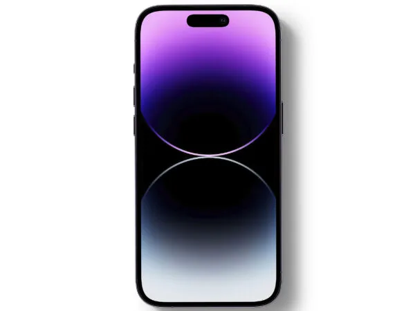 Facing View of iPhone 14 Pro Mockup 1