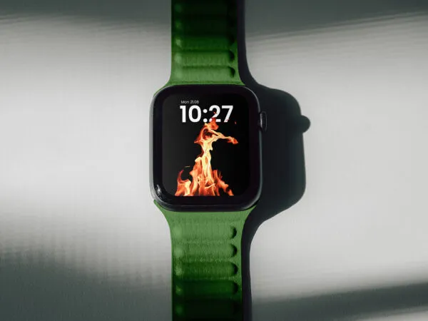 Facing Vision of Lying Apple Watch Mockup 1 1