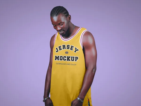 Facing Vision of Sports Jersey Mockup 1