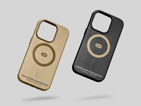 Facing Vision of iPhone 15 Pro Case Mockup 1