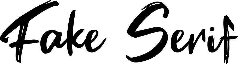 Fake Serif Font 1