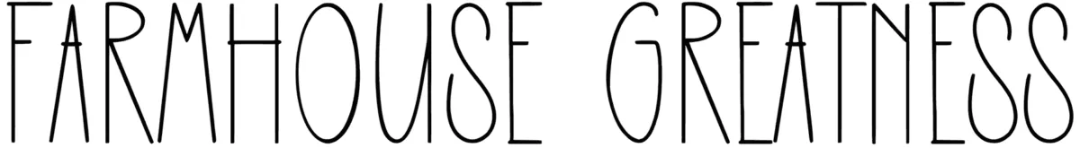 Farmhouse Greatness Tall Font 1