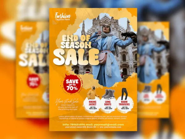 Fashionable End of Season Sale Flyer Template 1