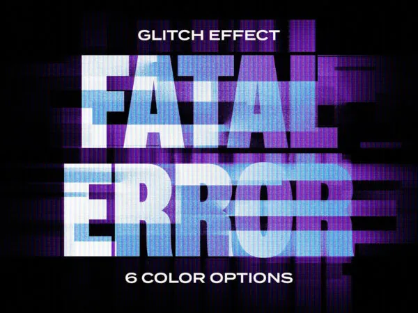 Fatal Error Glitch Text Effect 1