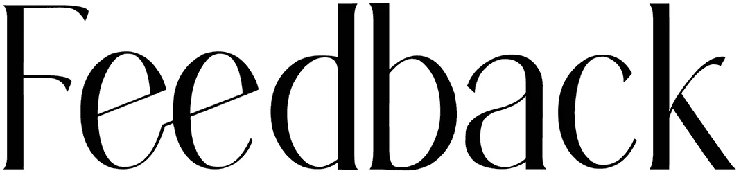 Feedback Font 1