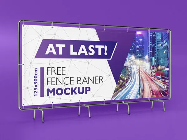 Fence Banner Mockup 1