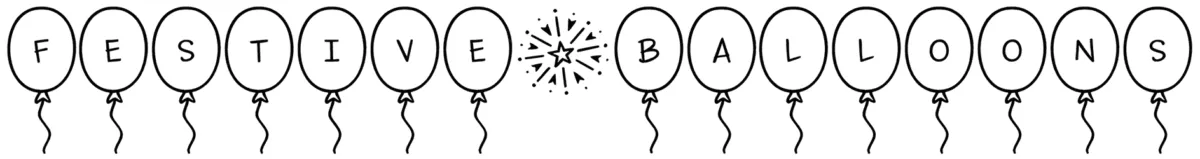 Festive Balloons Font 1