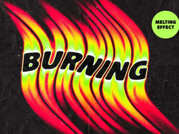 Fiery Melting Text Effect 1