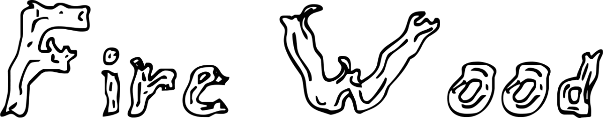 Fire Wood Font 1