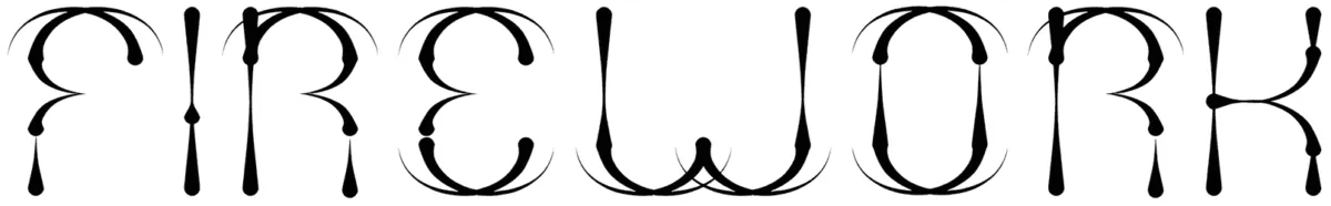 Firework Font 1