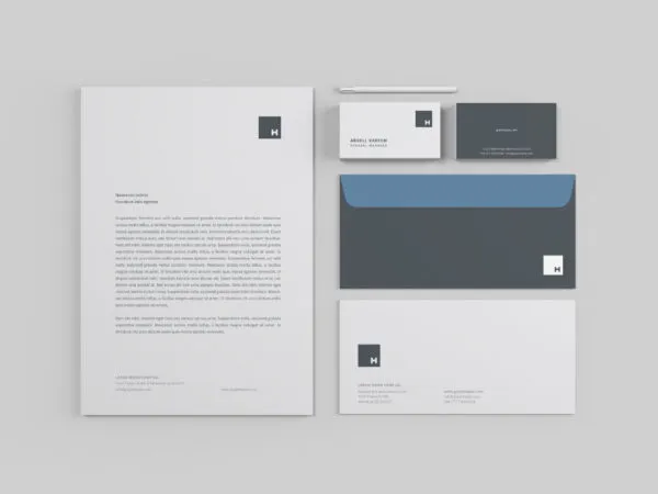 Five Mockups Featuring Business Cards Letterheads Envelops and CD Cover 1