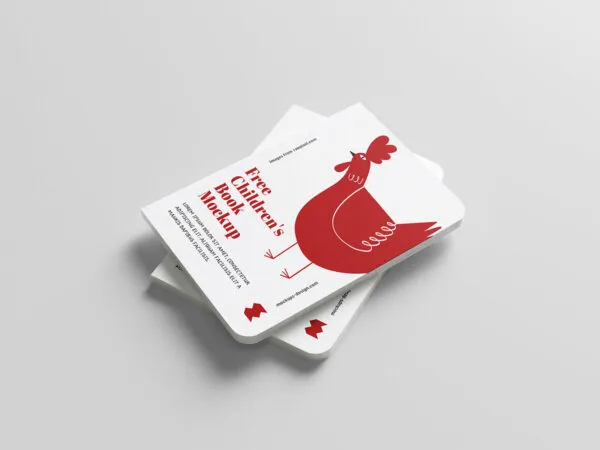 Five Mockups Featuring Different Angles of Children Hard Cover Book 1