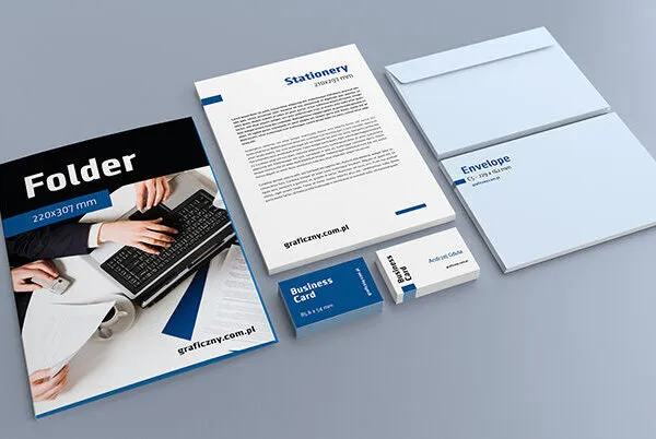 Five Mockups of Corporate Identity with Stationery Items 1