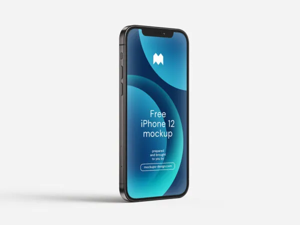 Five iPhone 12 From Different Angels Mockups 1