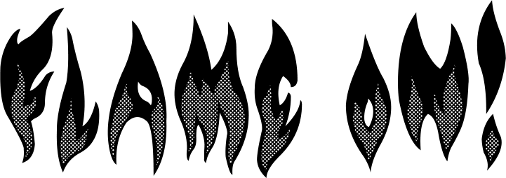 Flame on Font 1