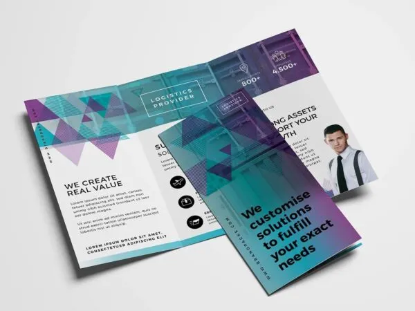 Flat Corporate Trifold Brochure Template 1