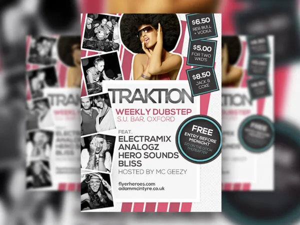 Flat Music Flyer Template for Events and Brand Promotion 1
