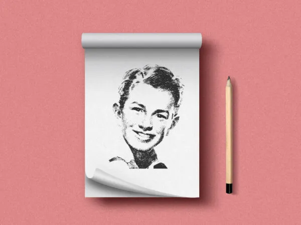 Flip Top Spiral Sketchbook Mockup 1