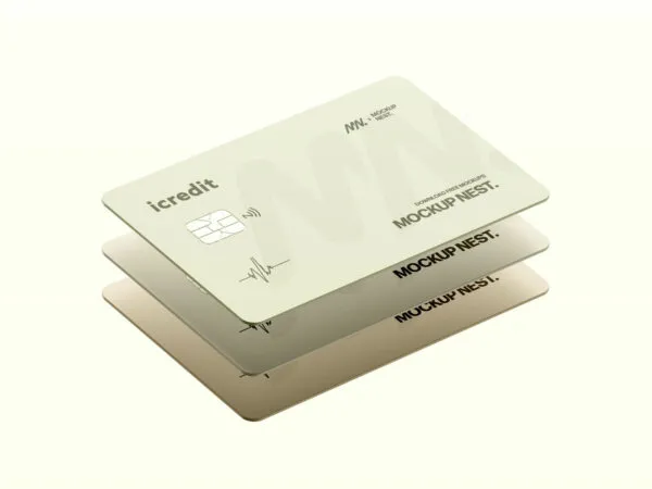 Floating Credit Card Mockup 1