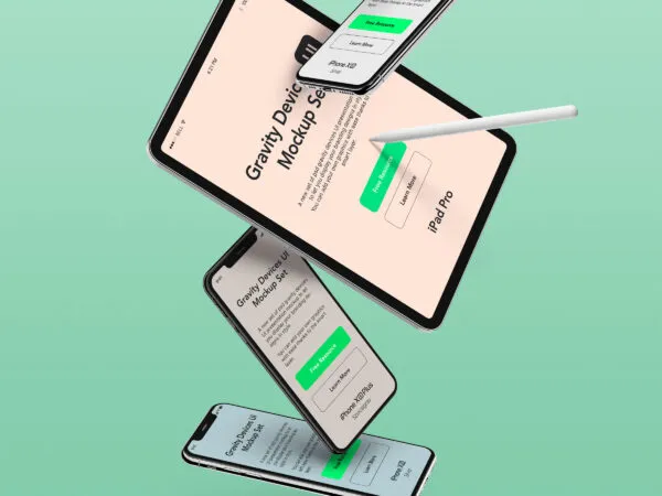 Floating Formation Apple Devices mockup 1