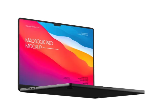 Floating MacBook Pro Mockup 1