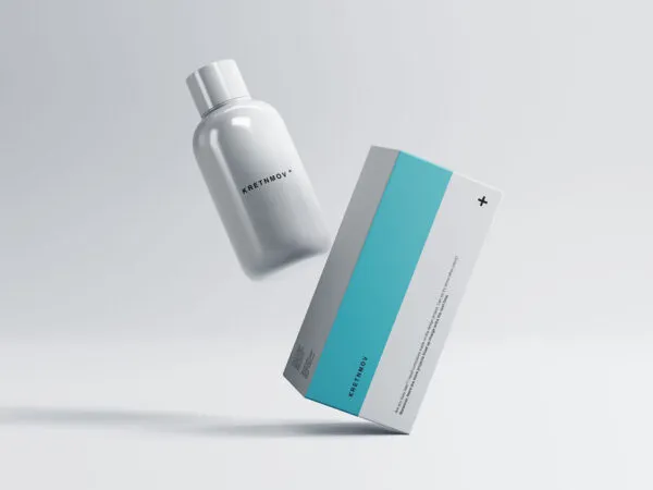Floating Medical Packaging Mockup 1