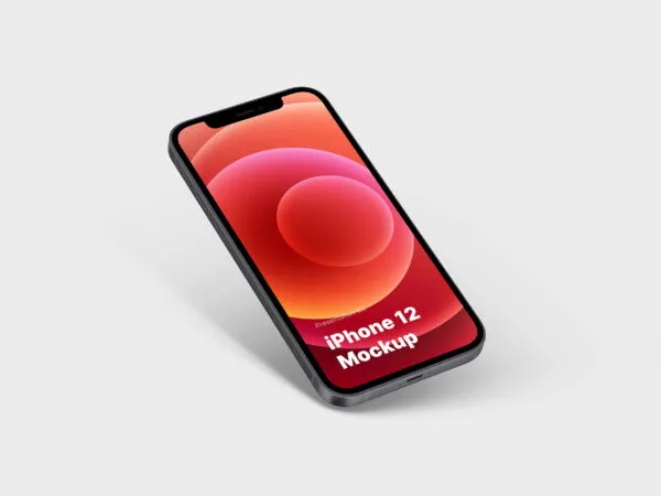 Floating iPhone 12 in Various Colors Mockup 1