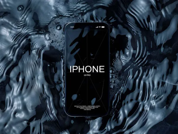 Floating iPhone 15 Pro Mockup 1