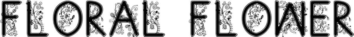 Floral Flower Font 1