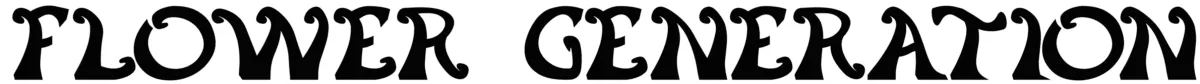 Flower Generation Font 1