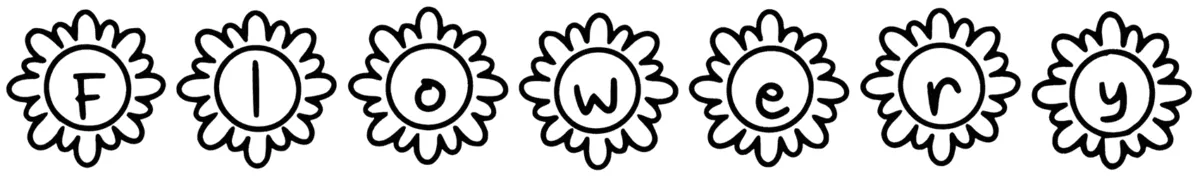 Flowery Font 1