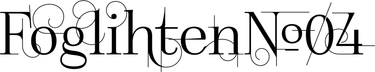 Foglihten No 04 Font 1